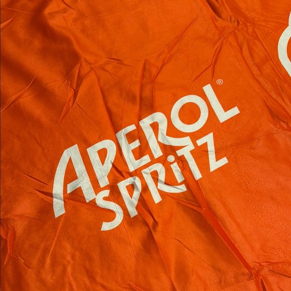 Aperol Spritz Orange Sherpa Blanket NWOT - Picture 2 of 7